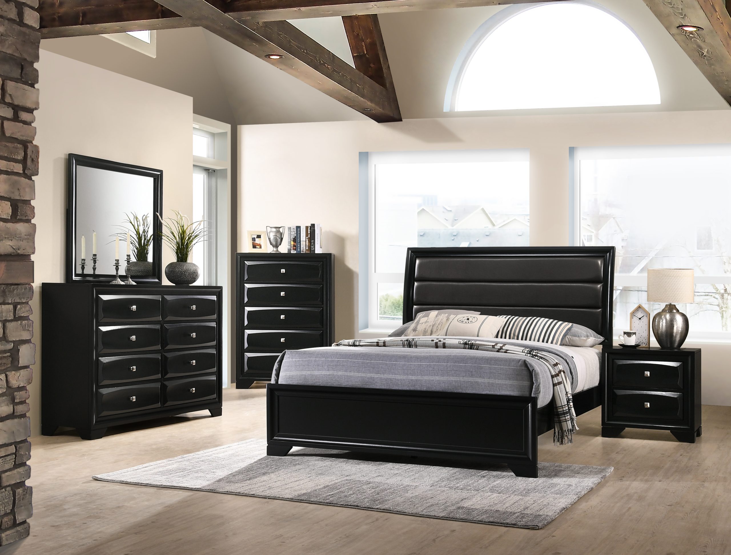 Monte Carlo Black Bedroom Set (CLEARANCE)