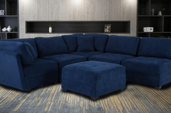 Recliner Chair Furniture Distribution, Blue Sectional Sofa With Recliners