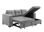 MONACO GRAY REVERSIBLE CHAISE SOFA BED (LIMITED TIME SALE)