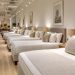 Mattress store Gainesville showroom mattress store Gainesville showroom with made-up beds lined up for shoppers to try